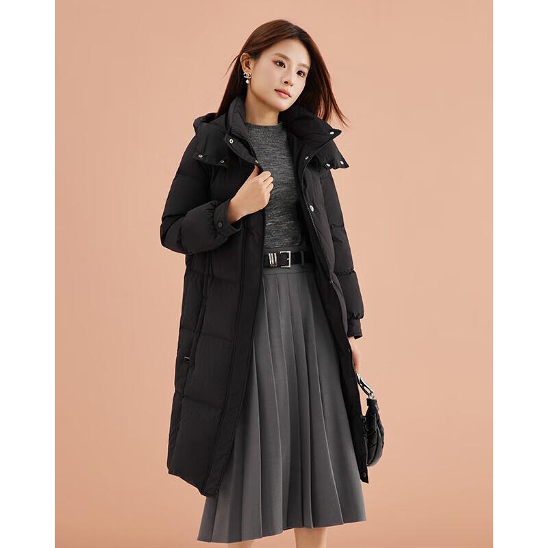 IEF Petite 2024 Зимнее элегантное пуховое пальто средней длины