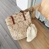 Korean Lace Aesthetic Large Capacity Shoulder Bucket Bag for Women - Spring/Summer