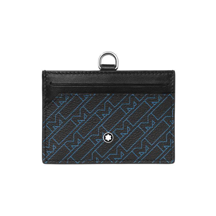 Montblanc MGram Серия 4810 Винтажный Узор ПВХ Холст И Кожа Держатель для Карт Мужской Держатель для Карт Черный Синий 127904