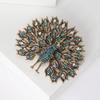Mulitcolor Rhinestone Peacock Brooches Pins for Women Badge Jewelry Accessories