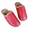 Fashion Large Size Men's Autumn Home Shoes Unisex Genuine Leather Slippers Comfortable Indoor Slippers Flat