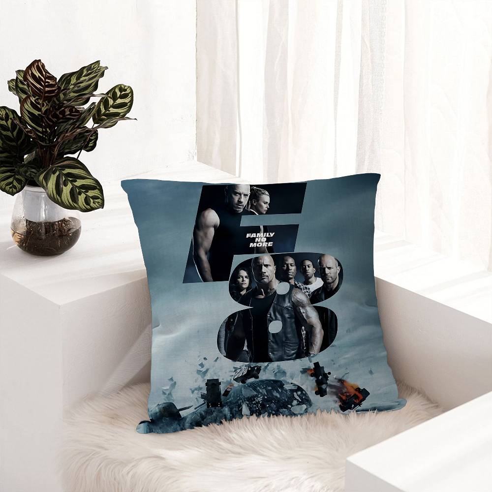 Fast And F-Furious Movie Cushion Cover Decorative Pillow Sofa Home Decor Case Pillow Cases