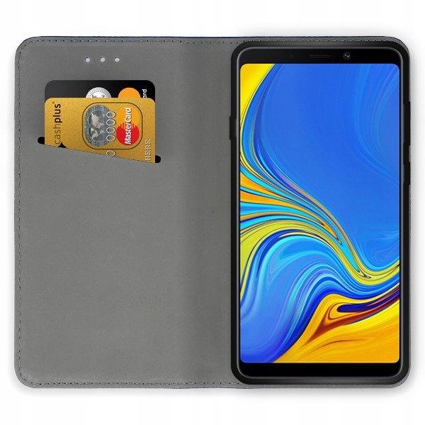 Case for Samsung Galaxy A9 2018 CLOSED SMART MAGNET CASE RED + GLASS