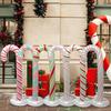 Christmas Candy Cane Balloon 51 Inch Large Inflatable Candy Cane Decoration for Birthday Xmas Wedding New Year Carnival Festival Holiday Party