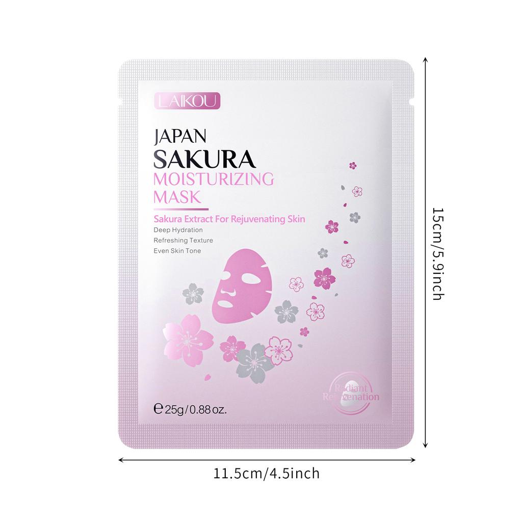 LAIKOU Cherry Blossom Moisturizing Facial Mask 25g, Moisturizing, Brightening and Moisturizing