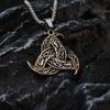 European & American Retro Viking Celtic Knot Titanium Steel Necklace