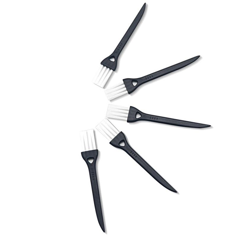 10 шт. черных щеток для чистки бритвы, маленькая щетка для чистки щелей