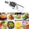 1 Set Multifunctional Handheld Vegetable Slicer Thickness Adjustable Stainless Steel Blade Non-slip Handle Fruits Carrot Potato Radish