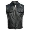 Chinese Size Sons of Anarchy Embroidery Motorcycle Biker Leather Vest Men Genuine Leather Sleeveless Jacket Real Cowhide Club Vest Riding 6XL