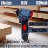 16.8V 2In1 Cordless Electric Screwdriver Drill Brushless Motor Multi-Function Power Tool for Electronics Repair Household DIY