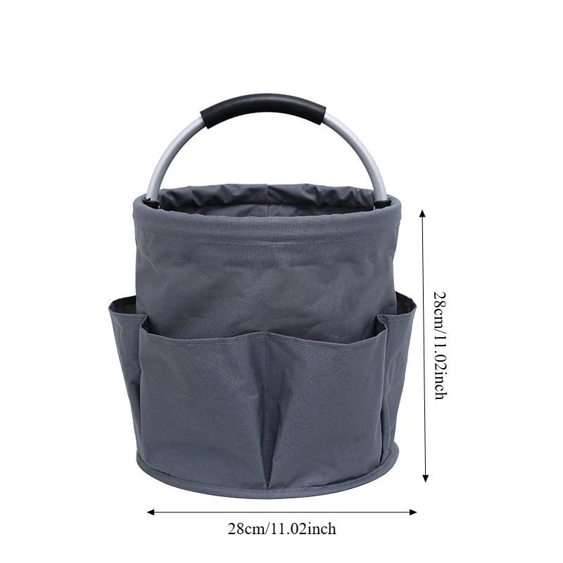 New Outdoor Camping Aluminum Handheld Storage Basket Multi Functional Large Capacity Foldable Storage Basket, Tool Storage Bag