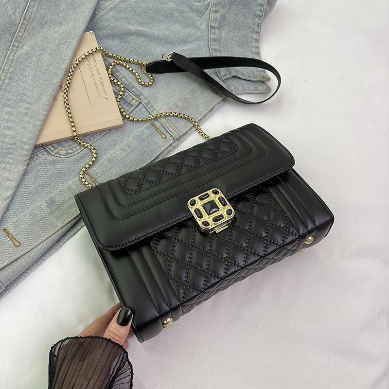 Женская сумка-мессенджер новая высококлассная универсальная сумка на плечо с ромбовидной цепочкой, трендовая сумка в стиле легкой роскоши