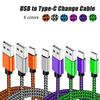 Кабели USB A — Type C Быстрые Нейлоновая Оплетка Кабель для Быстрой Зарядки для iPhone Xiaomi Samsung Аксессуары для Кабеля Зарядки Мобильного Телефона