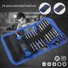 Precision Screwdriver Set 24 In 1 Screwdriver Kit with 23 Bits Impact Screwdriver Electronics Repair Tool for Computer