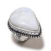 Rainbow Moonstone Handmade 925 Sterling Silver Gift Ring Size 10 h6T51