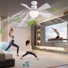 30W LED Light Ceiling Fan with Remote Control LED Fan Lamp 3 Speeds Adjustable Decorative Ceiling Fanlight for Home Bedroom