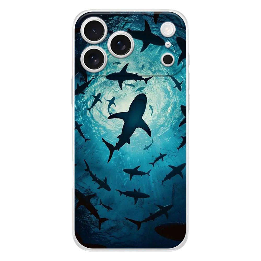 Мягкий прозрачный чехол из ТПУ для телефона iPhone 17 Air 16E 16 11 15 14 Pro MAX 12 13 7 8 Plus SE Пасхальный чехол Защита Погружение