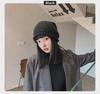 Japanese-Korean Style Warm Knitted Wool Hat for Autumn and Winter - Trendy, All-Match, Fits Large Head Circumference