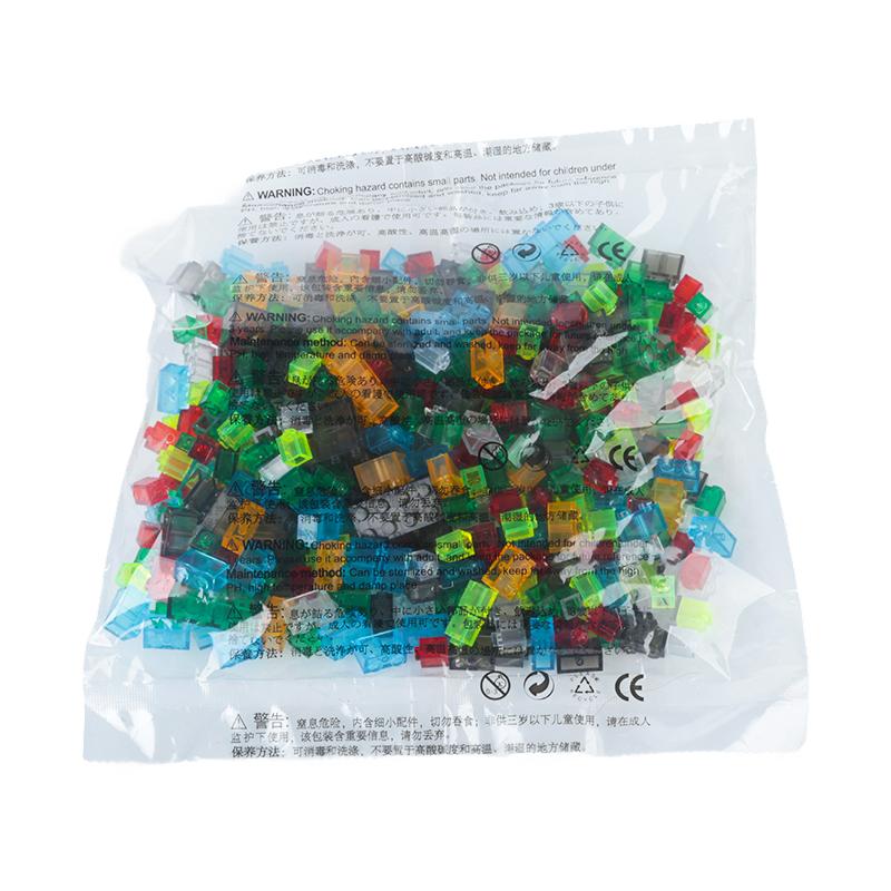 300 штук прозрачных строительных блоков для мальчиков и девочек, город DIY, креативные кирпичи, совместимые с MOC, объемная базовая пластина, обучающие детские игрушечные блоки