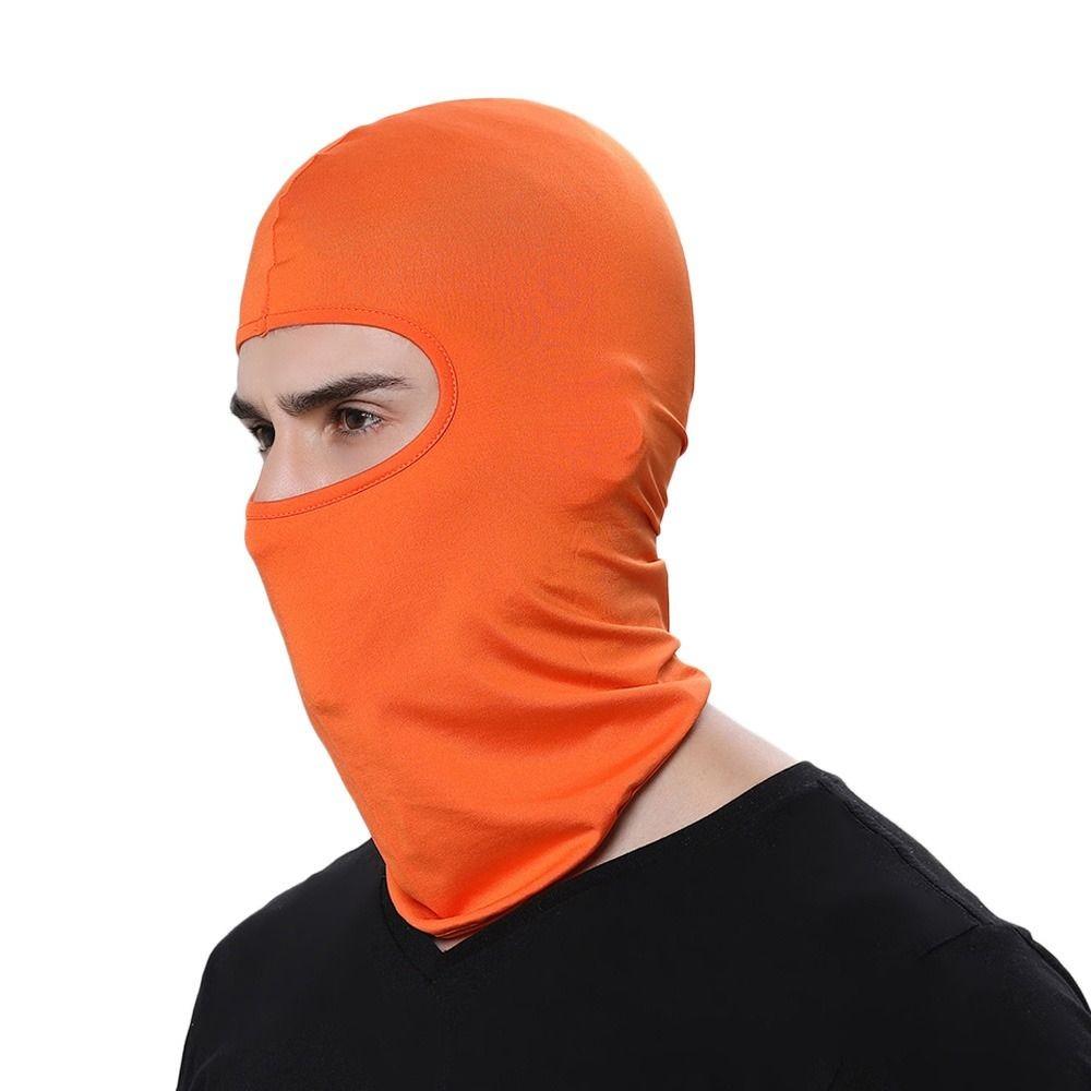 Балаклава с защитой от ультрафиолета, однотонная, полнолицевая велосипедная шапка, новая полнолицевая маска для шеи, унисекс