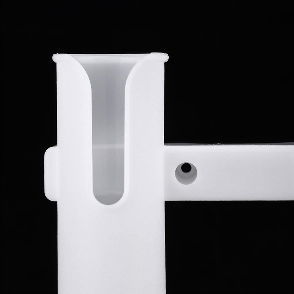 3 Tubes Link Wall Mounted Fishing Rod Holders Fishing Pole Holder Plastic Fishing Rod Racks for Boat Garage Cooler Trailer
