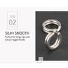 100PCS Lot Durable High Quality Stainless Steel Swivel Snap Fish Connector Fishing Split Rings