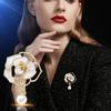 Camellia Brooch: High-End Fashion Alloy Jewelry & Clothing Accessory