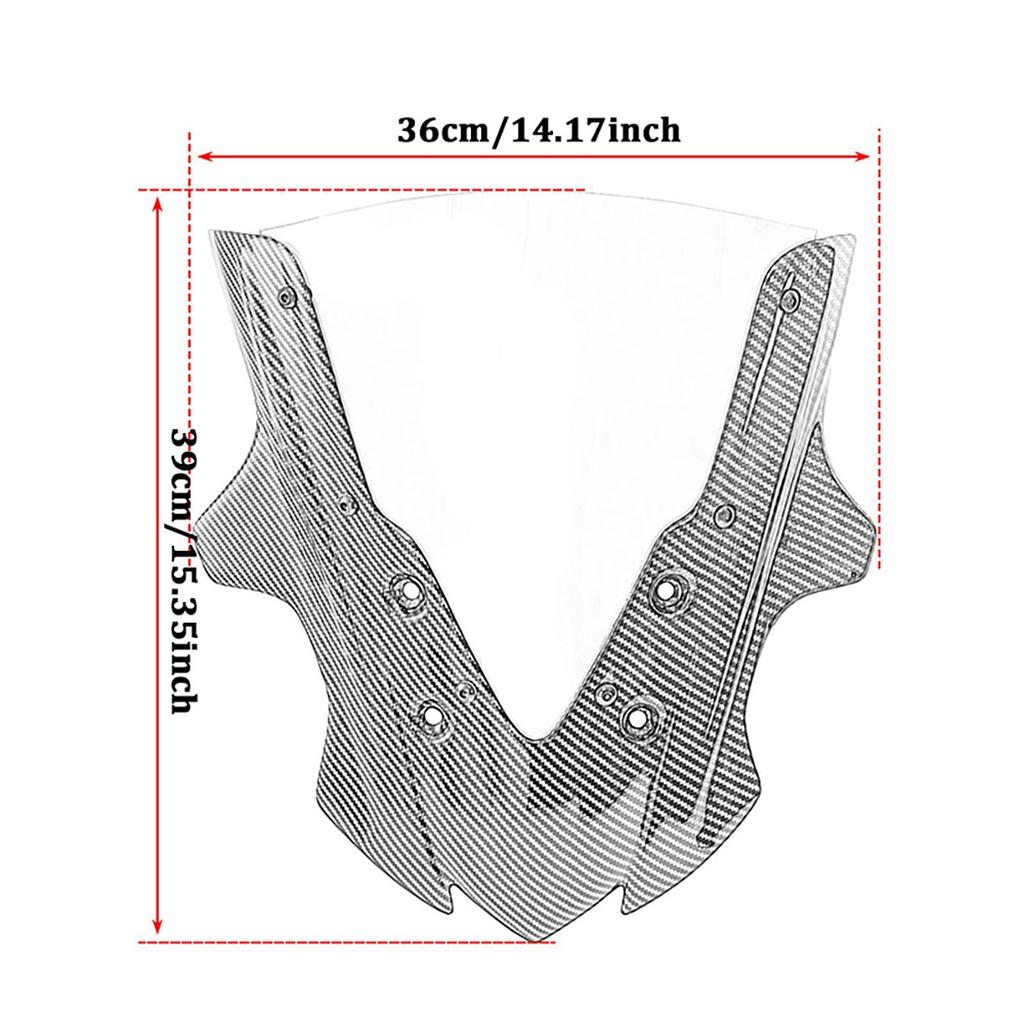 Motorcycle Windshield Windscreen Assembly Spare PC Spare Part Motorbike Accessories Replaces for Honda CBR650F 2014-2018