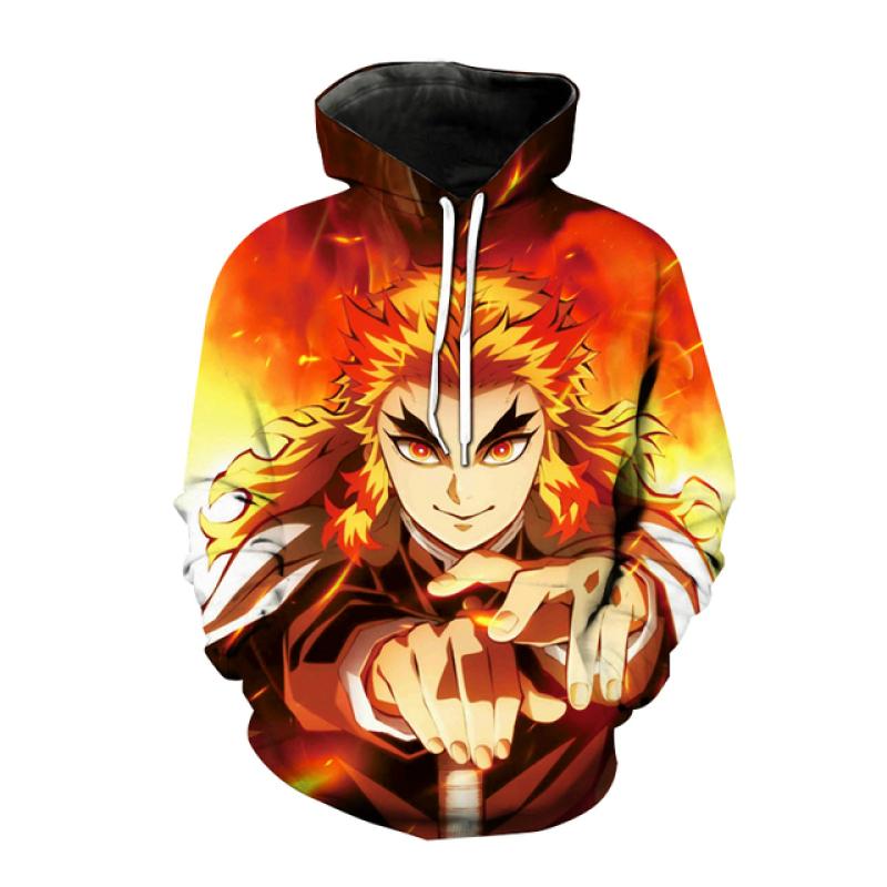 Новые толстовки с капюшоном в стиле аниме Demon Slayer Kimetsu no Yaiba, толстовка с капюшоном с 3D принтом для мужчин и женщин, модная толстовка с капюшоном в стиле хип-хоп, пуловер унисекс, пальто