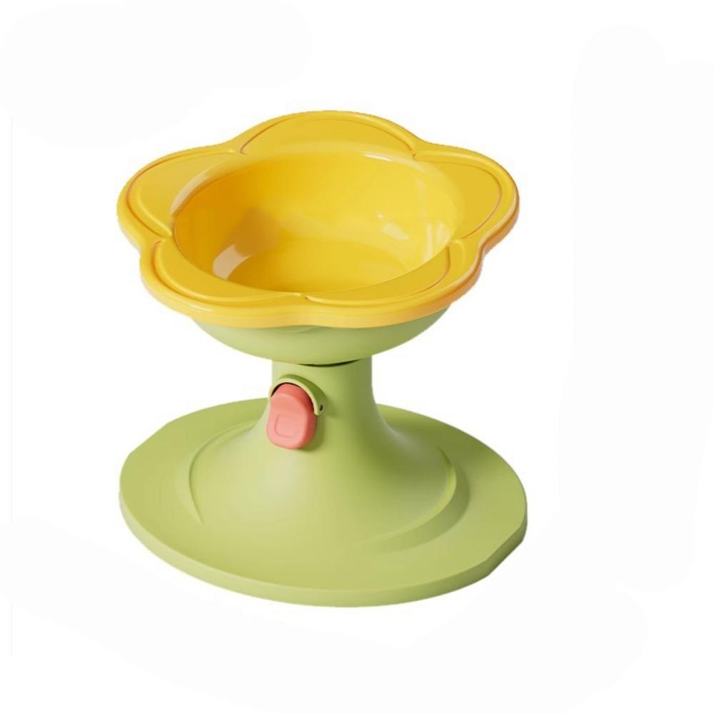 Керамическая миска для кошек большой вместимости Миски для собак в виде цветка Прочная миска на высокой ножке для питомцев Кормление питомца