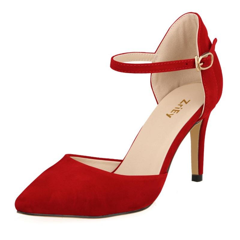 Женские модные туфли для офиса Элегантные туфли-лодочки на тонком среднем каблуке Острый нос Высокие босоножки Босоножки на платформе