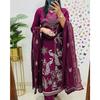 Женский костюм Bollywood Kurta Pant Dupatta Set Designer Top Tunic Kurti Salwar Suit VF-20260a