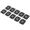 10PCS/Set Carburetor Parts Chainsaw Carburetor Membrane Gasket Set Fit for ZAMA180