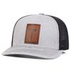 Unisex Sword Cross Leather Label Baseball Net Caps Spring And Summer Outdoor Adjustable Casual Hats Sunscreen Hat