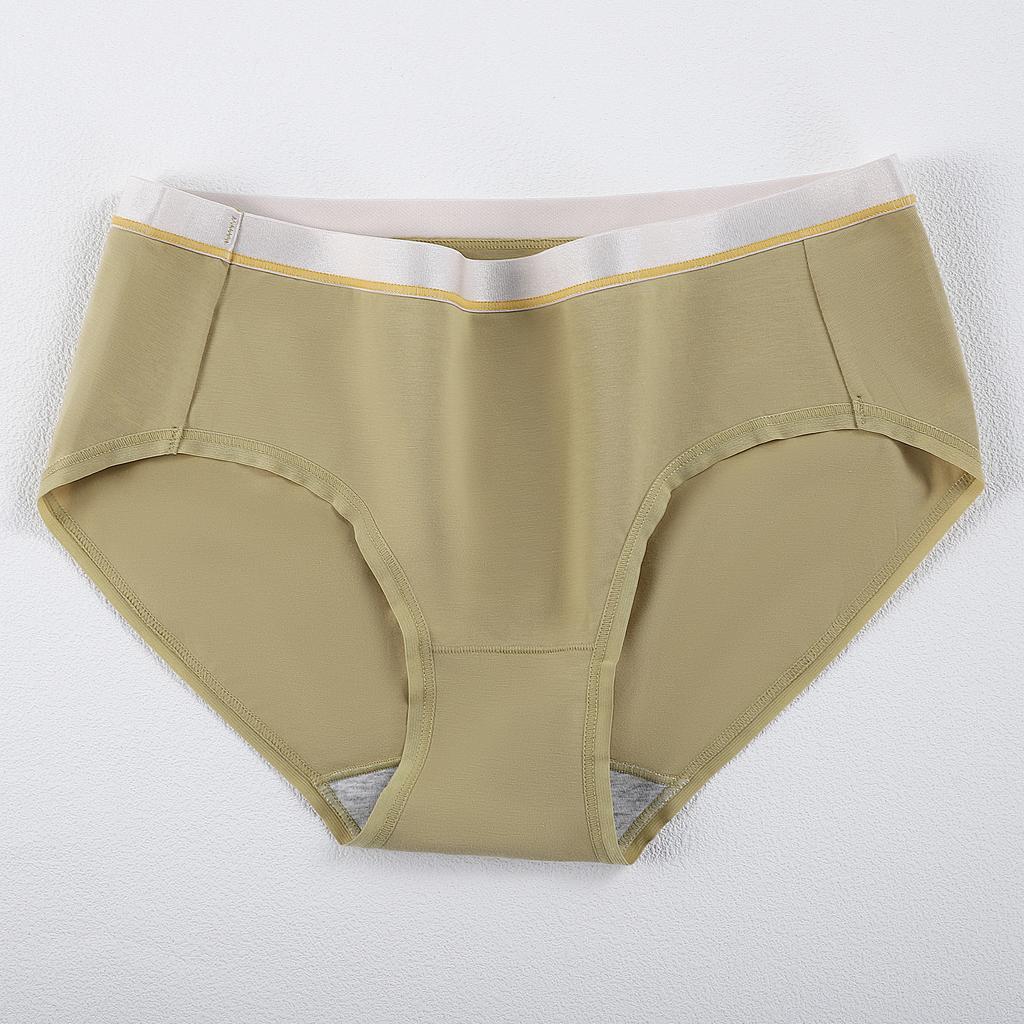 Women's Spring and Autumn Class 7A Anti Bacteria High Waist Stretch Waist Triangle Briefs