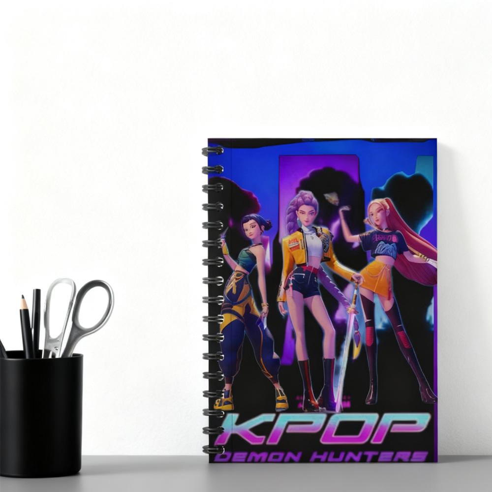 K-pop Охотники на демонов Аниме Каваи Блокнот Студенческий Ручной Аккаунт Наклейка Книга для сообщений Детский Дневник Книга для рисования Книга для сообщений