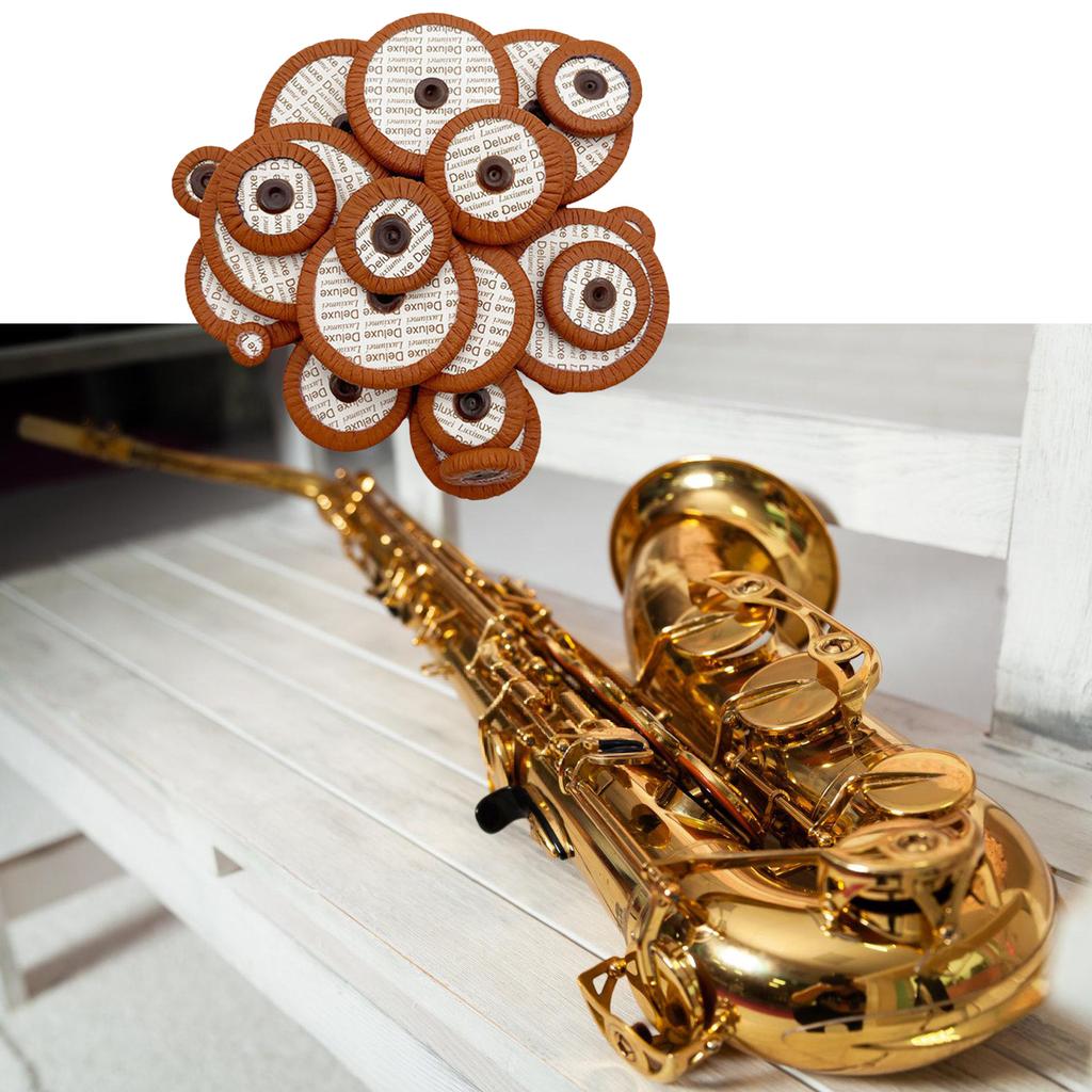 25Pcs Saxophone Pads Alto Saxophone Cushions Pad Sheepskin Sound Hole Resonator Saxophone Gasket Wind Instrument Parts