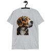 Beagle Dog Head Graphic Short-Sleeve Unisex T-Shirt | Cute Animal Tee