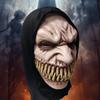 Halloween Split Tooth Demon Stalker Scary Latex Mask,Big Mouth Teeth Chompers Latex Masks Halloween Party Scary Costume Props