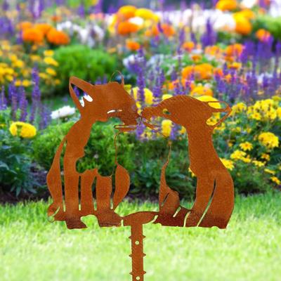 Садовые украшения Rusty Animal Garden Metal Yard Art Corten Steel Outdoor Decor Squirrel Yard Decor Handmade Decor