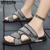 EVA Slides Summer Men's Sandals Leather Casual Outside Slippers Outdoor Beach Soft Bottom Non-slip Flip-flops