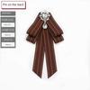 Coffee Color Shirt Unique Accessories Elegant Neck Tie New Charming Pins  For Girls