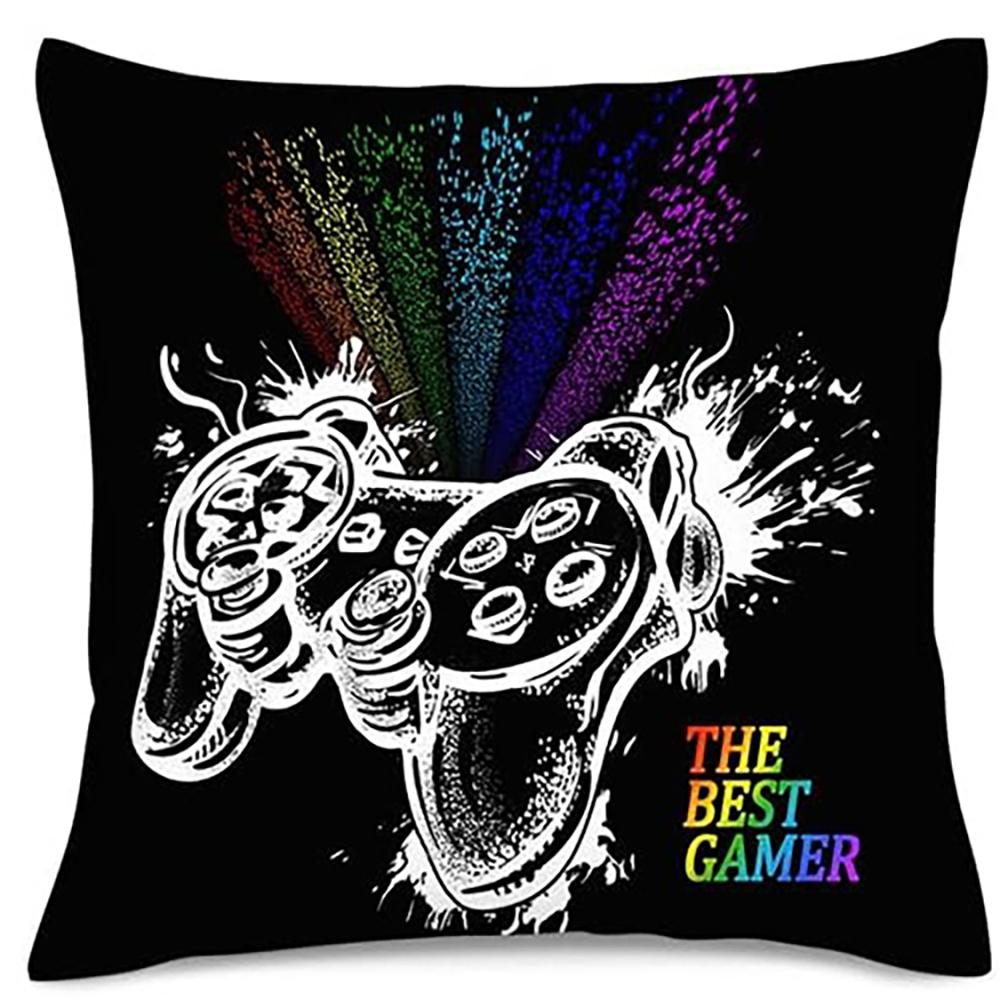 Colorful Game Controller Pillowcases for Gamers Delight sofa and chair cushion covers home bedroom room decoration