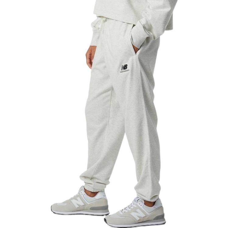 New Balance Трикотажные спортивные штаны унисекс белые UP21500-SAH