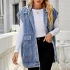 ZIMOXUAN Stylish and Comfortable Women's Summer Denim Vest