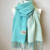 Double-sided Two Colors Scarf Simple Basic Imitation Cashmere Tassel Shawl Autumn Winter Unisex Coldproof Neck Guard Scarf