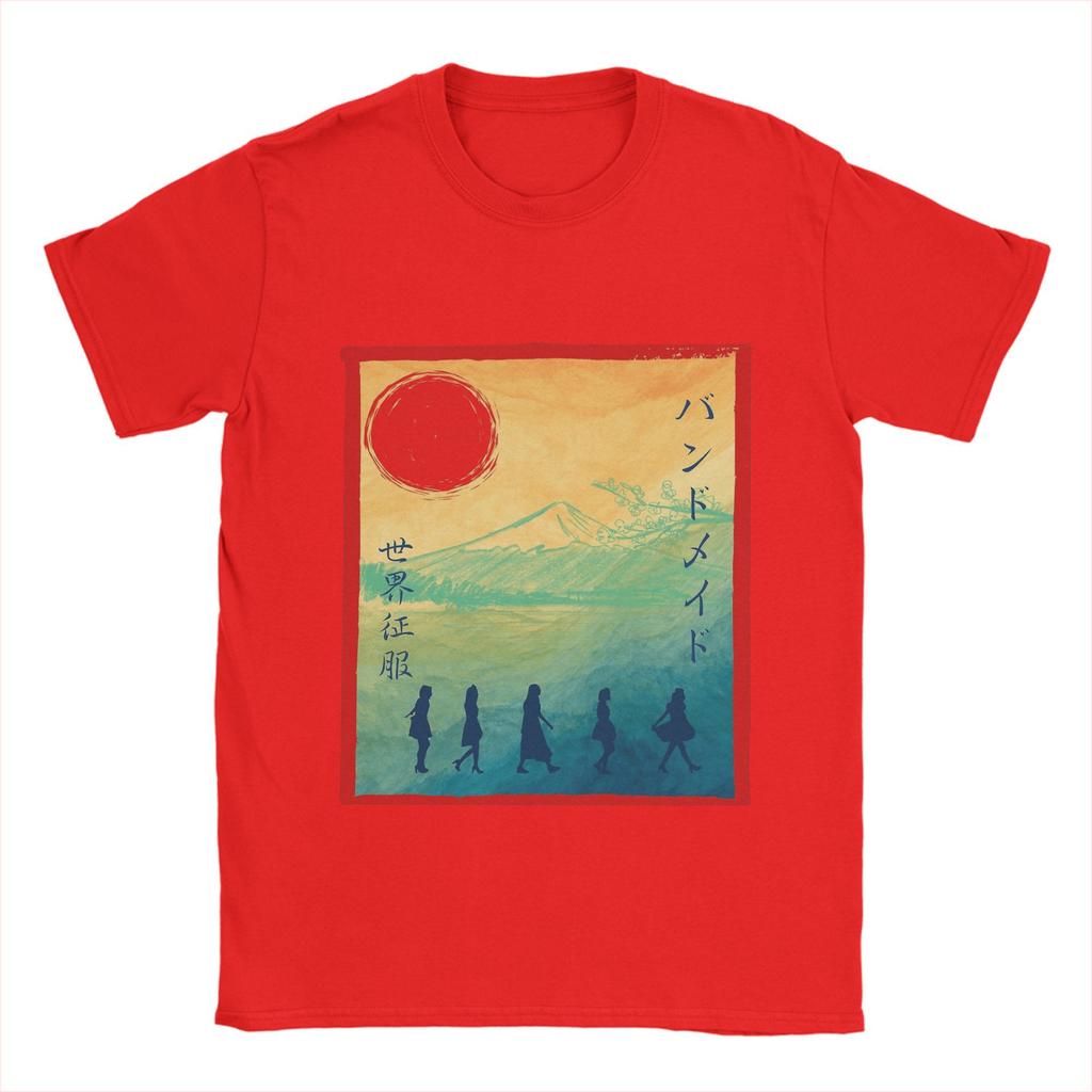 Band Maid band  T Shirts Men's  Pure Cotton Casual T-Shirt Round Collar  Tee Shirt Short Sleeve Clothes Plus Size