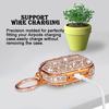Bling Diamond Metal Ring Case For Airpods Pro 3 2 Glitter Rhinestone Wireless Bluetooth Earphone Hard Cover For Airpods 4 3 2 1