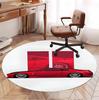 Fast & Furious Pattern Round Rug, Indoor/Outdoor Mat, for Picnic, Gameroom, Bedroom, Office, Living Room, Home Decor Carpet, Birthday Gift
