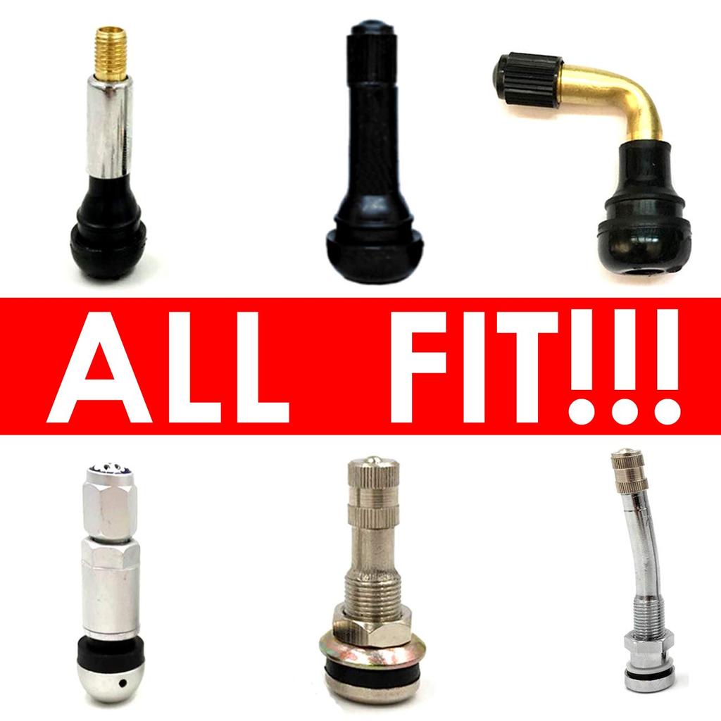 Латунь (8 шт) Колпачки ниппелей шин Серебристые Премиум Металл Резиновое уплотнение Ниппель шины